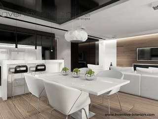 INVENTIVE INTERIORS – Nowoczesny salon, Inventive Interiors Inventive Interiors Moderne Esszimmer