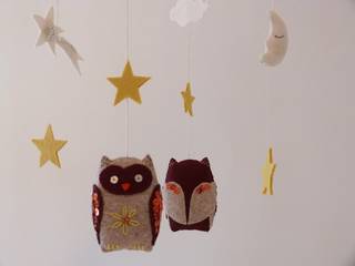 mobiles de créatures de la forêt enchantée, Paloma Esono Creations Paloma Esono Creations Minimalist nursery/kids room