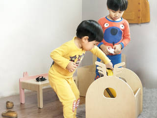 grandcerf 그랑 쎄르, Banana Yolk Banana Yolk Habitaciones para niños de estilo escandinavo