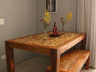 Mesas em madeira de demolição, Casa da Fazenda Móveis Casa da Fazenda Móveis Rustic style dining room Tables