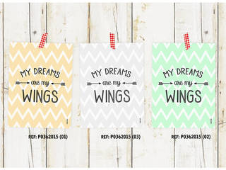 ★ poster ★ my dreams are my wings ★, Digo Digo Other spaces Paper