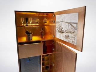 Portus Cale Bar Cabinet, Durius_ConceptDesign Durius_ConceptDesign Moderne Wohnzimmer Holz Holznachbildung