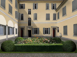 RESTYLING DI UN CORTILE, Anna Paghera s.r.l. - Interior Design Anna Paghera s.r.l. - Interior Design Classic style houses