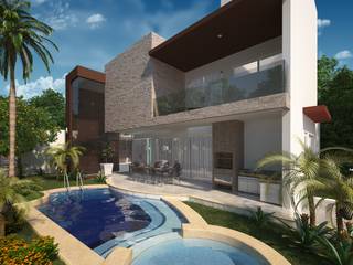 Casa SC, Renata Matos Arquitetura & Business Renata Matos Arquitetura & Business ระเบียง, นอกชาน