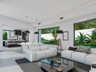 Villa Siro, Miralbó Excellence Miralbó Excellence Modern living room