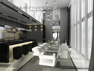 INVENTIVE INTERIORS – Projekt domu w szarościach, Inventive Interiors Inventive Interiors Classic style dining room