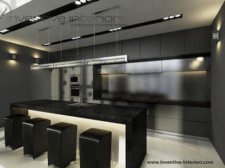 INVENTIVE INTERIORS – Projekt domu w szarościach, Inventive Interiors Inventive Interiors Classic style kitchen