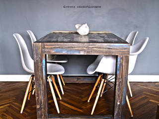 Wooden Table, Treefabric Treefabric Sala da pranzo in stile scandinavo Legno Effetto legno