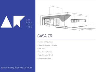 casa ZR, AR arquitectos AR arquitectos Moderne Häuser