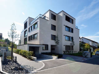 Mehrfamilienhaus Etzelstrasse 11, Einsiedeln, Fröhlich Architektur AG Fröhlich Architektur AG Casas modernas