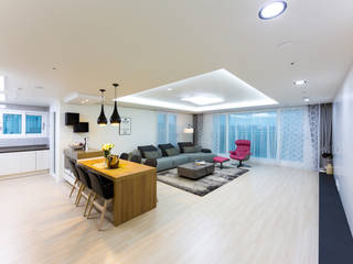 동탄2신도시 꿈의그린 44평, dual design dual design Modern living room