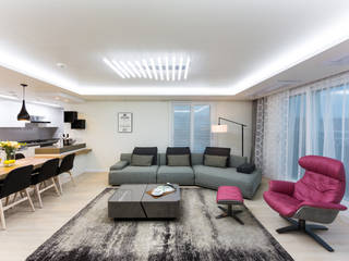 동탄2신도시 꿈의그린 44평, dual design dual design Modern living room