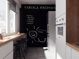 Projekt wnętrza w Białymstoku, PASS architekci PASS architekci Cocinas de estilo moderno