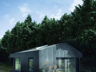 Estudios de cubierta inclinada 4, ecospace españa ecospace españa Rumah Modern Kayu Wood effect