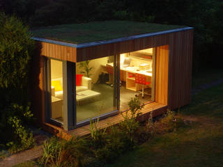 Estudios cubierta plana 1, ecospace españa ecospace españa Modern houses Wood Wood effect