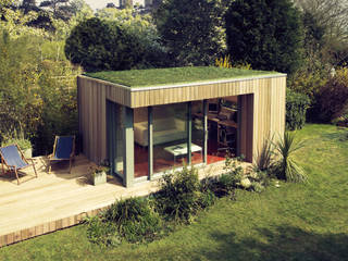 Estudios cubierta plana 1, ecospace españa ecospace españa Rumah Modern Kayu Wood effect