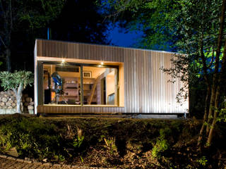 Estudios de cubierta plana 3, ecospace españa ecospace españa Rumah Modern Kayu Wood effect