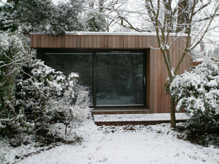 Estudios de cubierta plana 5, ecospace españa ecospace españa Rumah Modern Kayu Wood effect