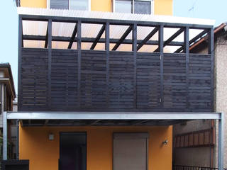 デッキテラスの家2, ユミラ建築設計室 ユミラ建築設計室 Modern Houses