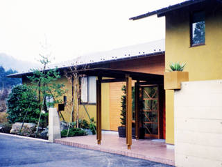 植栽の壁, ユミラ建築設計室 ユミラ建築設計室 Modern Houses