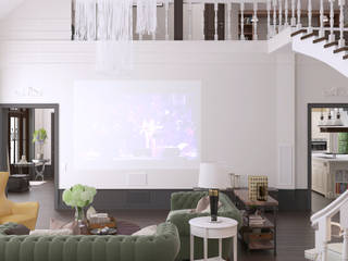 Волки, Brama Architects Brama Architects Living room انجینئر لکڑی Transparent