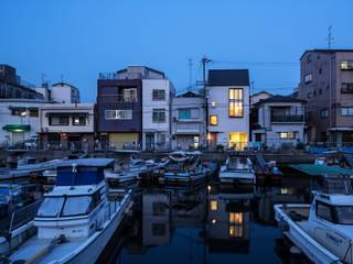 House in Funamachi, Mimasis Design／ミメイシス デザイン Mimasis Design／ミメイシス デザイン Moderne huizen