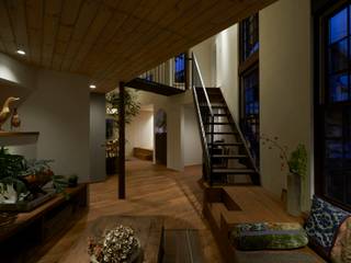 House in Nishitomigaoka, Mimasis Design／ミメイシス デザイン Mimasis Design／ミメイシス デザイン Modern Living Room Wood Wood effect