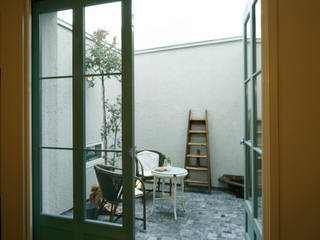 House in Minami Kounoike, Mimasis Design／ミメイシス デザイン Mimasis Design／ミメイシス デザイン Jardins campestres