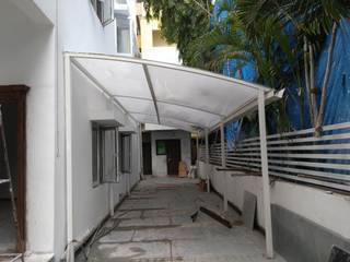 Poly Carbonate Sheet Car Parking , Fabritech India Fabritech India Garasi Modern