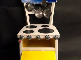 Koch-Stuhl ohne Steckdose juergensendesign Klassische Kinderzimmer Holz Weiß Spielzeug