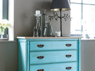 COUNTRY CHIC, Grange México Grange México Living roomCupboards & sideboards Solid Wood Blue