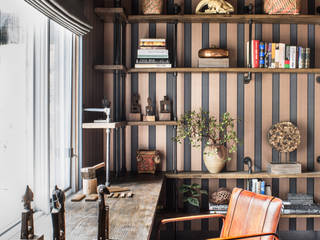 Truckee Residence, Antonio Martins Interior Design Inc Antonio Martins Interior Design Inc Eclectic style study/office