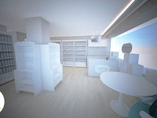 Decoração - Loja/Perfumaria, Andreia Louraço - Designer de Interiores (Email: atelier.andreialouraco@gmail.com) Andreia Louraço - Designer de Interiores (Email: atelier.andreialouraco@gmail.com) Espaços comerciais Madeira Branco