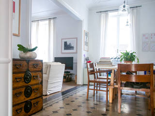 Santa Giulia_ Ristrutturazione appartamento Torino, con3studio con3studio Eclectic style dining room
