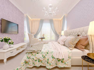 Спальня "Wood violet" vol.1, Студия дизайна Дарьи Одарюк Студия дизайна Дарьи Одарюк Classic style bedroom