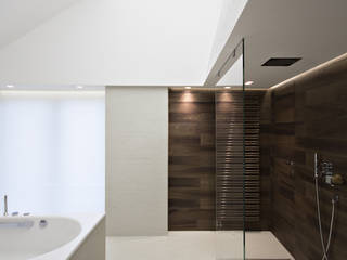 Термы, BUROWHITE BUROWHITE Modern bathroom Wood Wood effect