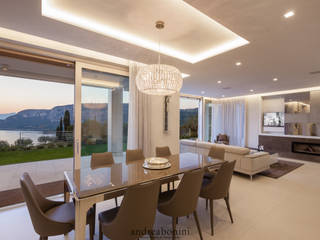 Villa on lake Garda, Andrea Bonini luxury interior & design studio Andrea Bonini luxury interior & design studio Modern dining room