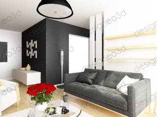 Home staging Black & Withe, RAAB Architecture RAAB Architecture ห้องนั่งเล่น