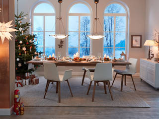 Möbel zu Weihnachten, KwiK Designmöbel GmbH KwiK Designmöbel GmbH Country style dining room Wood Brown Tables
