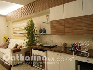 Apartamento Charitas - Niterói - RJ - 2014, Catharina Quadros Arquitetura e Interiores Catharina Quadros Arquitetura e Interiores Salas de estar modernas