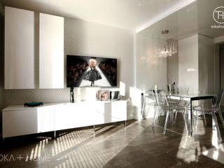 KRYSZTAŁOWE MARZENIE , TOKA + HOME TOKA + HOME 现代客厅設計點子、靈感 & 圖片 玻璃