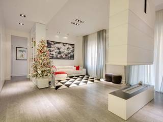 UN APPARTAMENTO D'ELITE, SERENA ROMANO' ARCHITETTO SERENA ROMANO' ARCHITETTO Modern living room