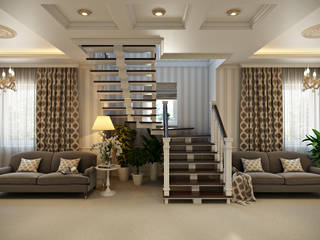 homify Classic style corridor, hallway and stairs Wood Wood effect