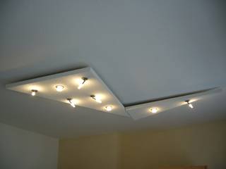 Lichtmodul New Wave, 2 teilig Hardos-Lichtdesign Moderne Wohnzimmer Holzwerkstoff Beleuchtung