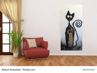 Katzen - Katzen - Katzen, Hauch-ART- abstrakte expressive Malerei Hauch-ART- abstrakte expressive Malerei Weitere Zimmer