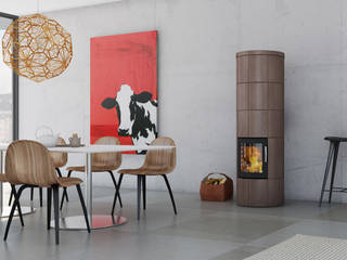 M Serie, Speicherofen Bernhard Schleicher e.K. Speicherofen Bernhard Schleicher e.K. Livings de estilo moderno Chimeneas y accesorios