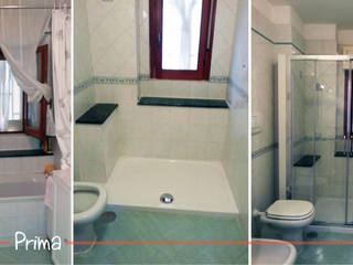 DOCCIA PIù: Sostituzione vasca con piatto doccia, E-commerceitaly E-commerceitaly Salle de bain classique