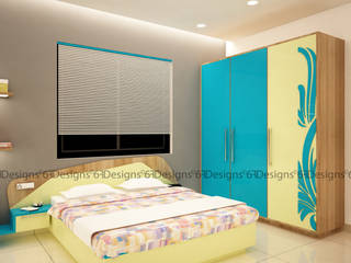 Residence of Mr. Kale, 6F Design Studio 6F Design Studio Modern style bedroom Plywood