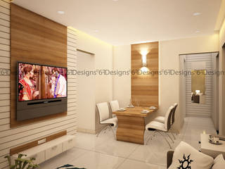 Residence of Mr. Kale, 6F Design Studio 6F Design Studio Modern dining room Plywood