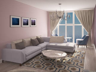 Дом на Басаргина, Chloe Design & Decor/Anastasia Baskakova Chloe Design & Decor/Anastasia Baskakova Living room